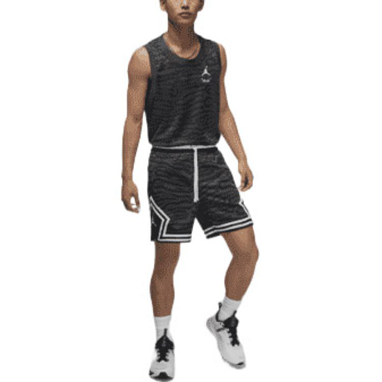 Air Jordan Dri-fit Sport BC Diamond Casual Sports Breathable Zebra Printing Shor