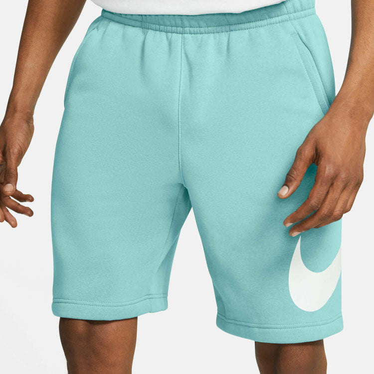 Image of Men's Nike Logo Drawstring Athleisure Casual Sports Shorts Blue BV2721-382