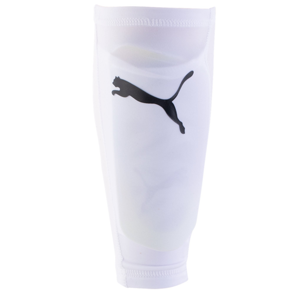 Image of Puma Ultra Flex Sleeve Shin Guard (White/Ocean Dive)