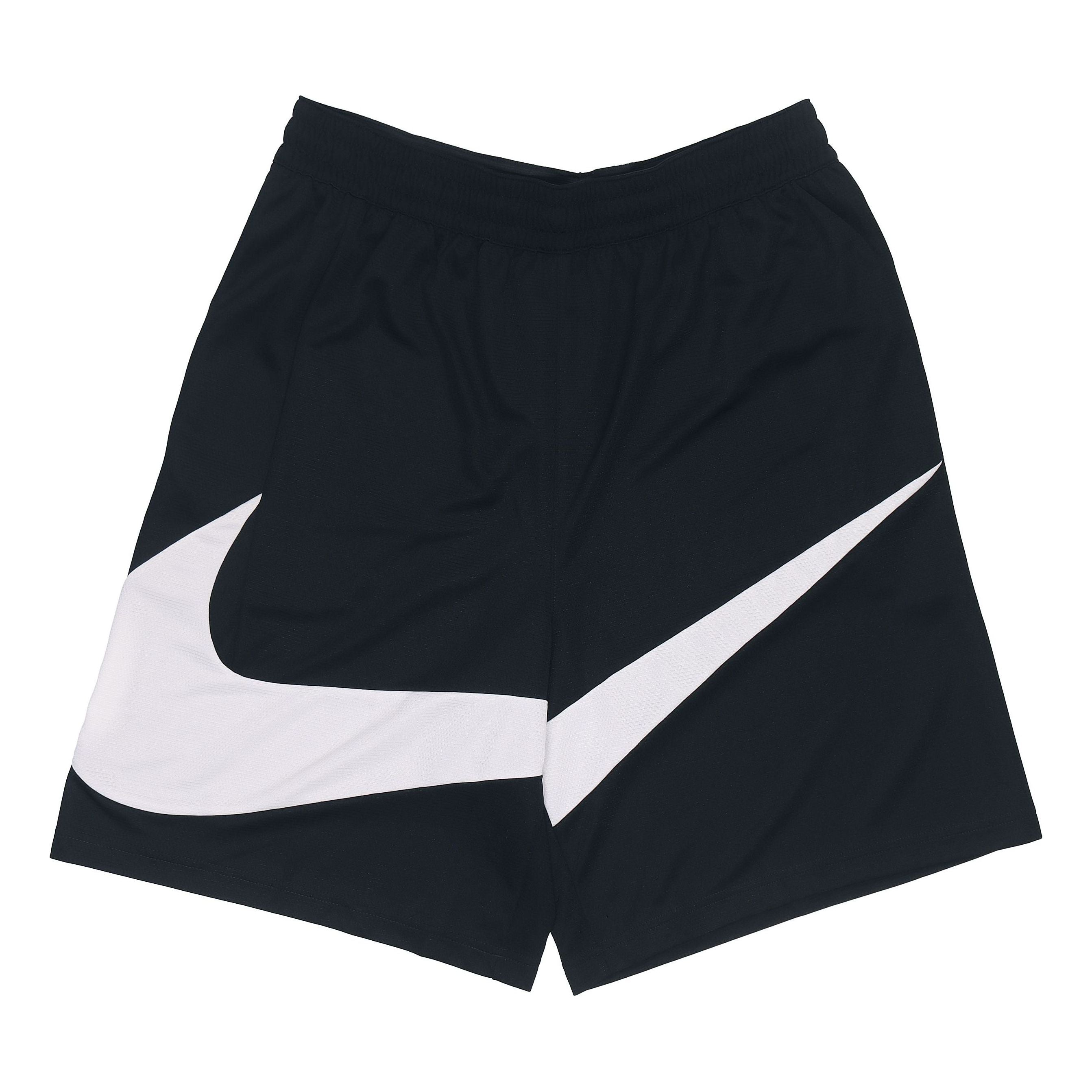Image of Men's Nike Colorblock Large Logo Printing Casual Shorts Black DQ1169-010