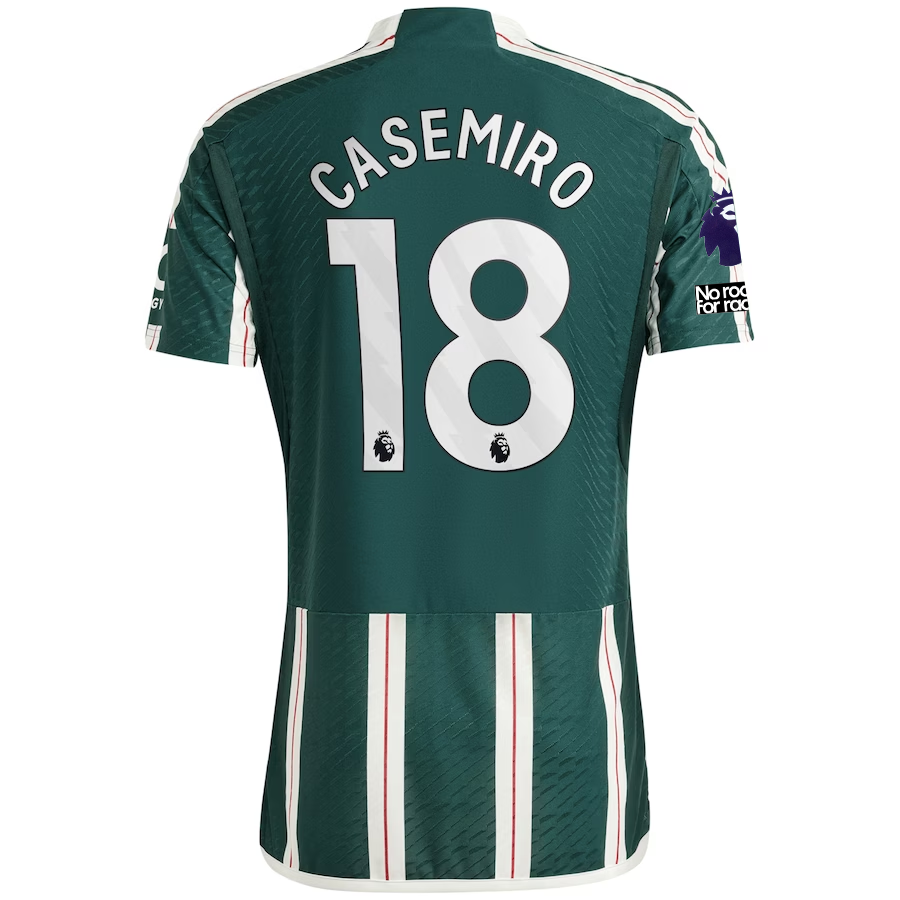 adidas Manchester United Authentic Casemiro Auswärtstrikot mit EPL + No Room For Rac