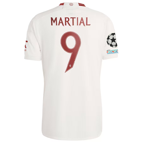 adidas Manchester United Anthony Martial Drittes Trikot mit Champions League Aufnäher