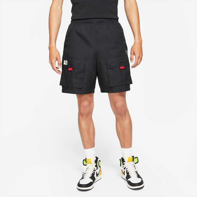 Image of Air Jordan Jmpmn Wvn Short Casual Sports Breathable Woven Shorts Black DA7240-01