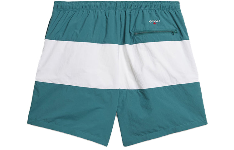 Image of adidas originals x NOAH Shell Logo Trunks 'White Green' GE1259