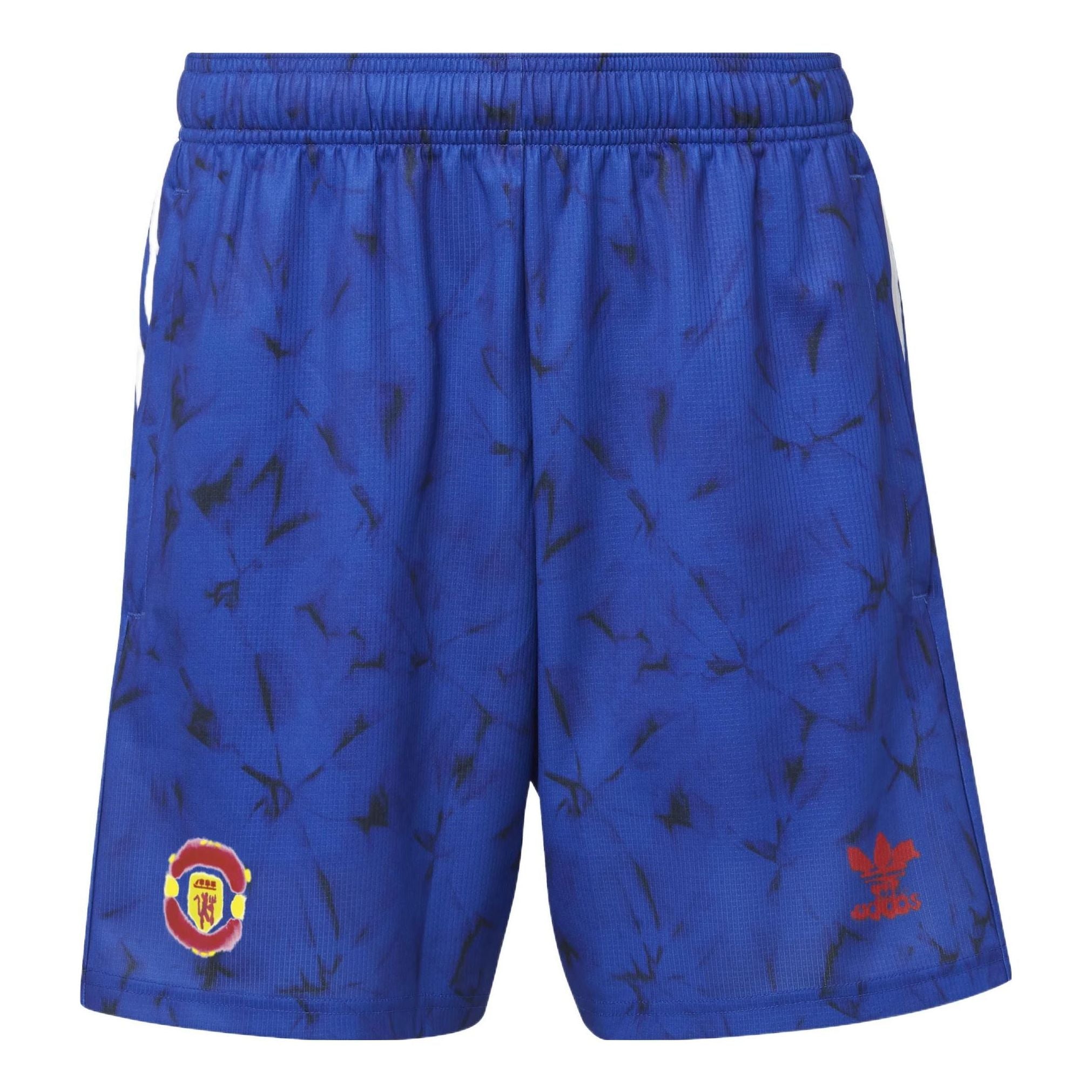adidas Stripe Full Print Sports Soccer/Football Shorts Blue GJ9085