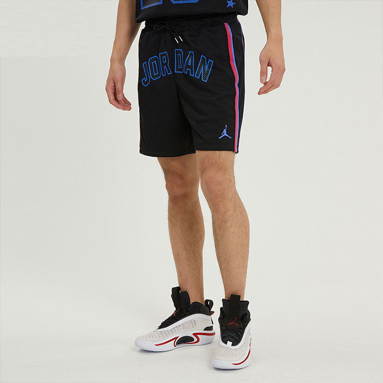 Image of Air Jordan Straight Loose Shorts Men's Black DJ0200-010