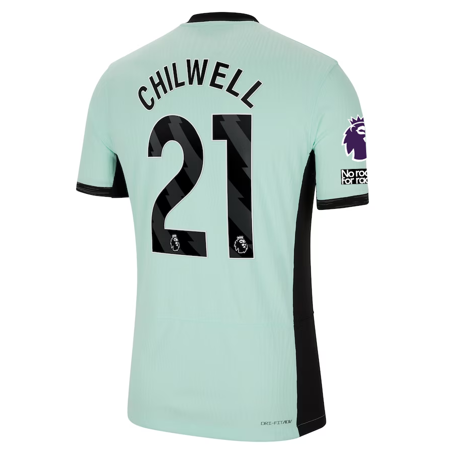 Nike Chelsea Authentic Ben Chilwell Match Vaporknit Third Jersey w/ EPL + No Roo