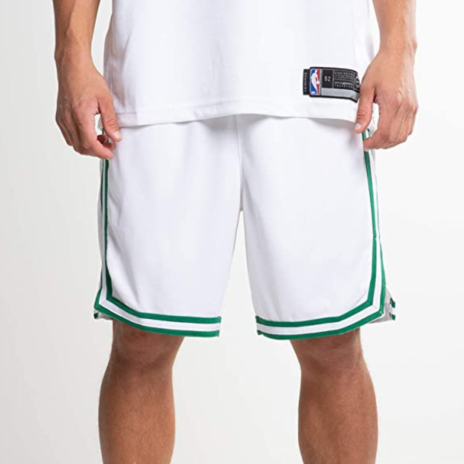Image of Nike NBA limited SW Fan Edition Boston Celtics Basketball Shorts White AJ5586-10