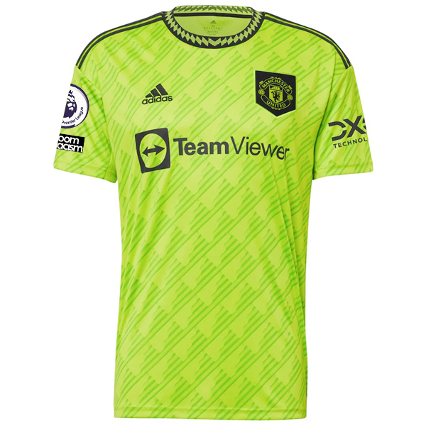 Image of adidas Manchester United Casemiro Third Jersey w/ EPL + No Room For Racism Patch
