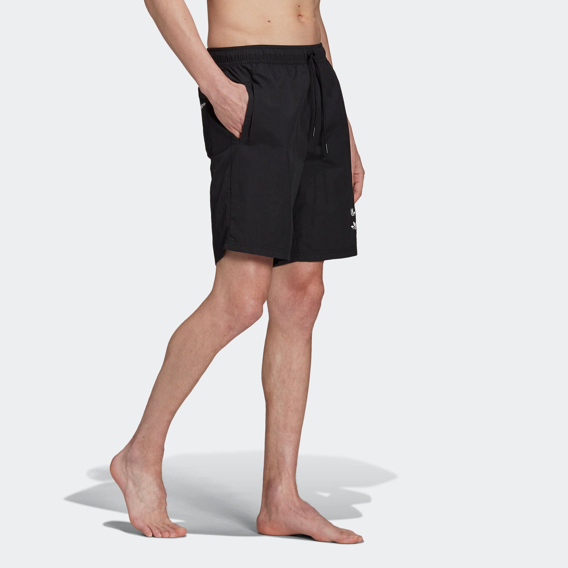 adidas originals St Swimshort Casual Sports Breathable Lacing Shorts Black H3772