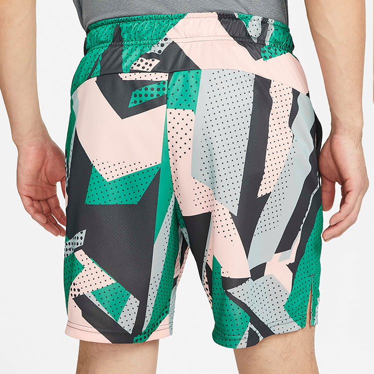 Men's Nike Knit Printing Training Shorts Bleach Coral DM6677-697
