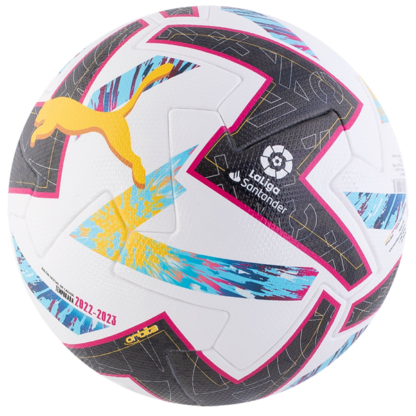 Puma Orbita La Liga 1 FIFA Pro Official Match Ball (Puma White/Beetroot Purple)