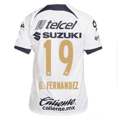 Nike Pumas UNAM Gabriel Fernández Home Jersey w/ Liga MX Patch 23/24 (White/Obsi