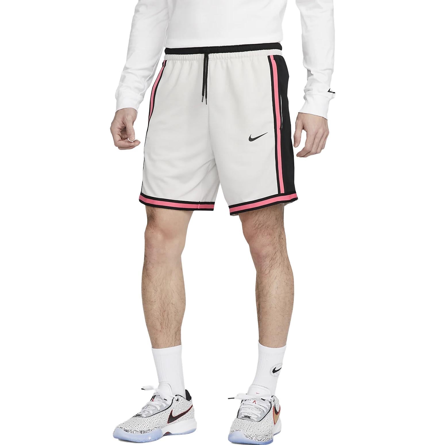 Image of Nike Dri-FIT DNA Shorts 'White Black Pink' CV1898-030