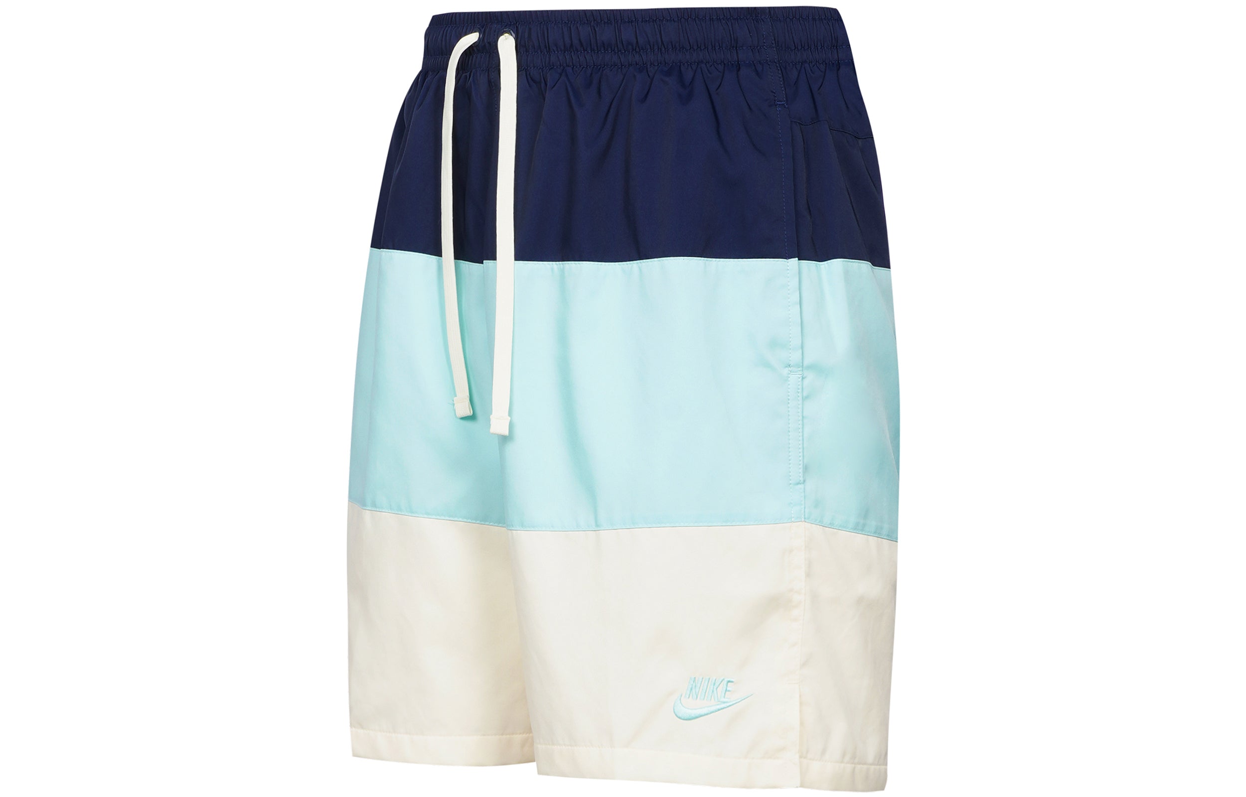 Image of Men's Nike Contrasting Colors Stripe Small Label Woven Sports Shorts Multicolor