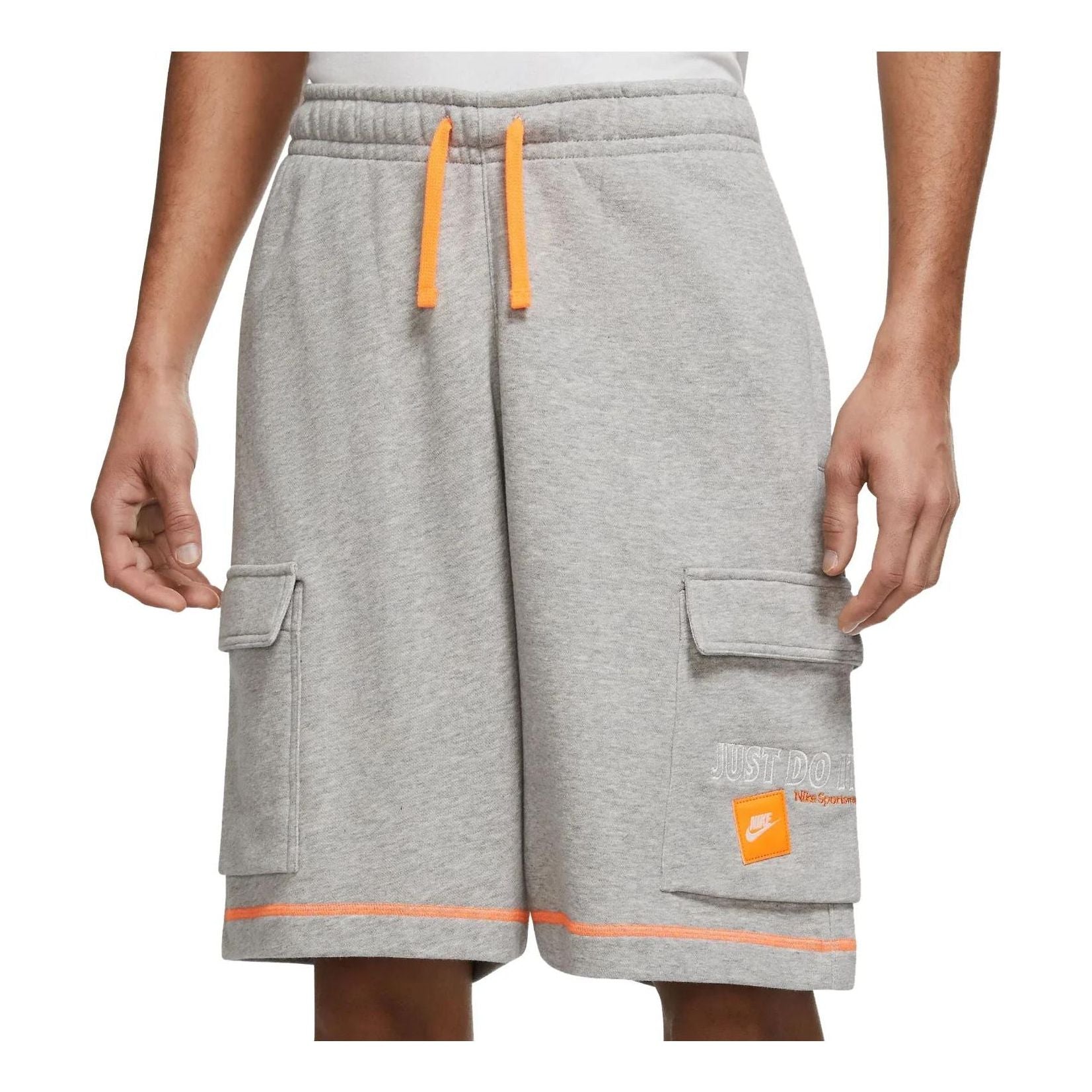 Image of Nike Sportswear Just Do It Woven Shorts 'Dark Heather Grey' DD6300-063