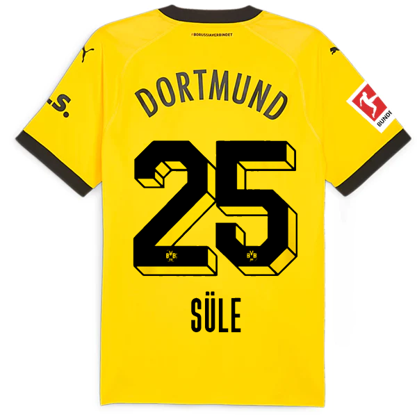 Puma Borussia Dortmund Authentic Sule Home Jersey w/ Bundesliga Patch 23/24 (Cyb