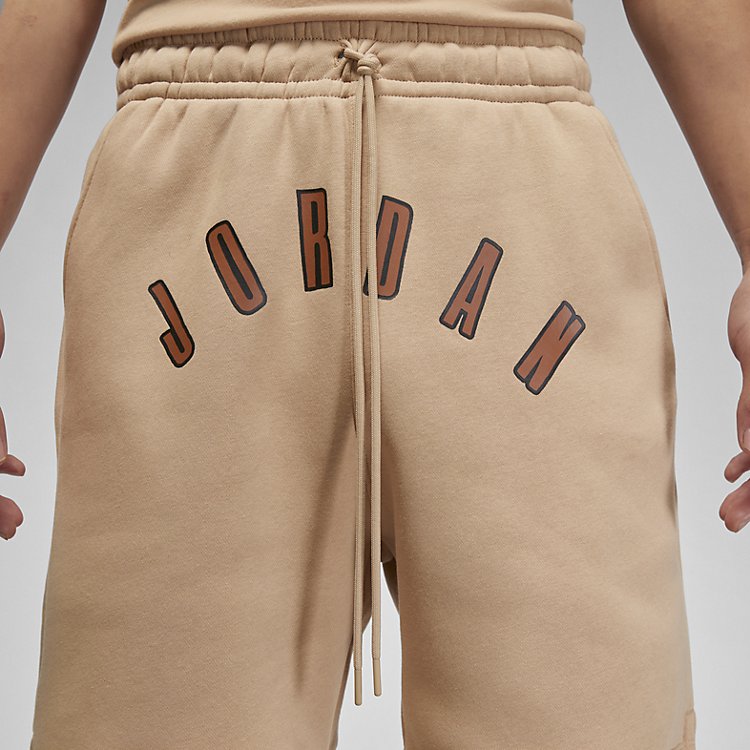 Image of Air Jordan FLIGHT MVP Fleece Shorts 'HEMP' FB7024-200