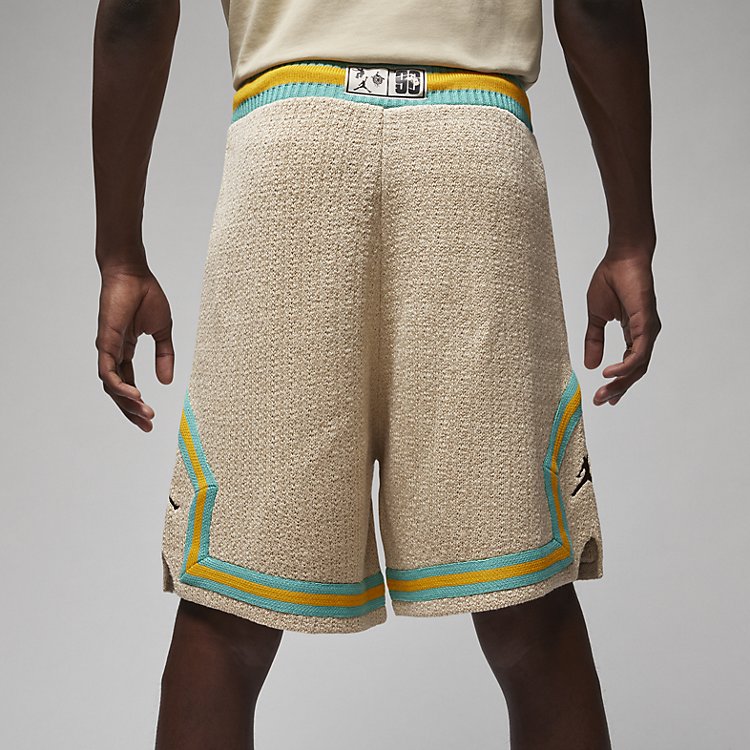 Image of Air Jordan x UNION x Bephies Beauty Supply Diamond Shorts 'BAROQUE BROWN WASHED