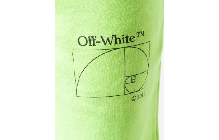 Image of OFF-WHITE SS20 Mens Cotton 3D Pencil Bermuda Fluorescence OMCI006R20E300106210