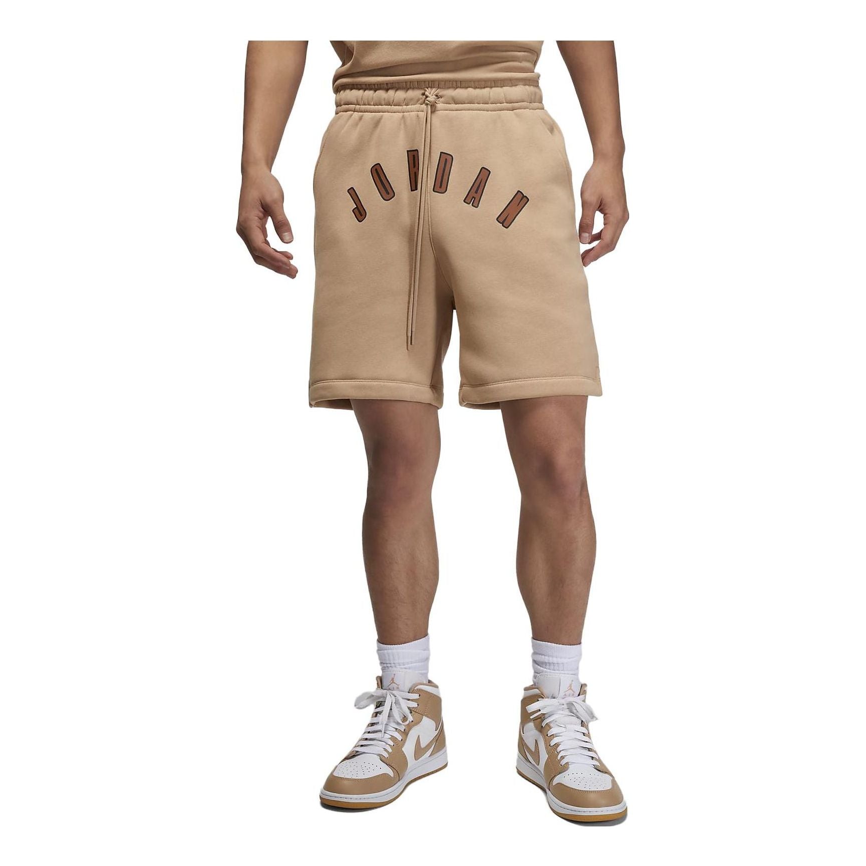 Image of Air Jordan FLIGHT MVP Fleece Shorts 'HEMP' FB7024-200