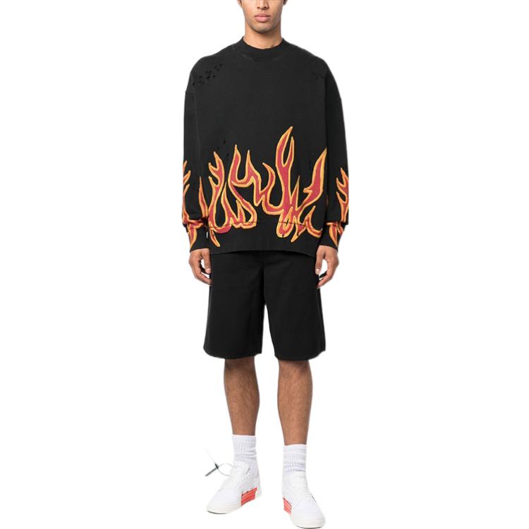 Off-White Cotton Utility Bermuda Shorts 'Black' OMCB084S23FAB00110101010