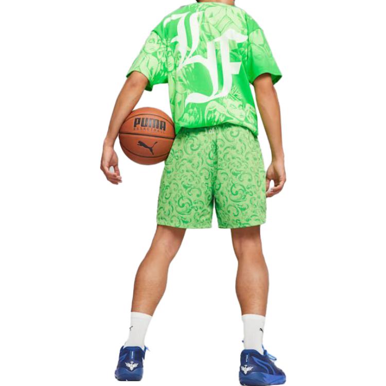 Image of PUMA x LAMELO BALL LaFranc Shorts 'Green' 622825-01