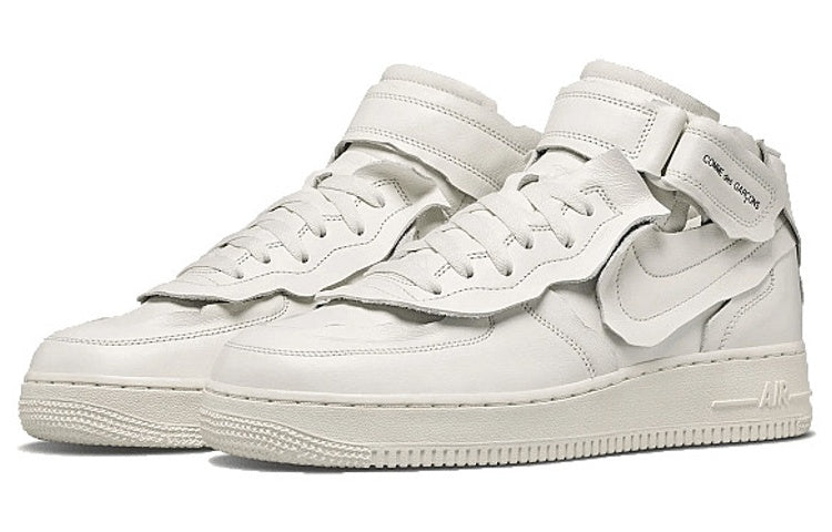 Image of Nike Comme des Garons x Air Force 1 Mid 'Triple White' DC3601-100