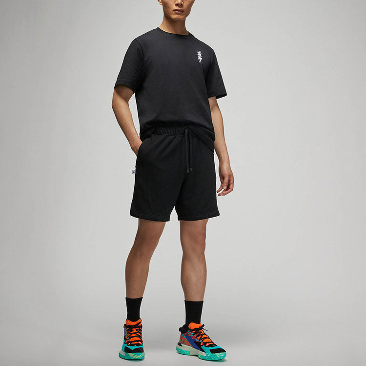 Image of Air Jordan x ZION Crossover SS22 Logo-Shorts für Herren Schwarz DR2114-010