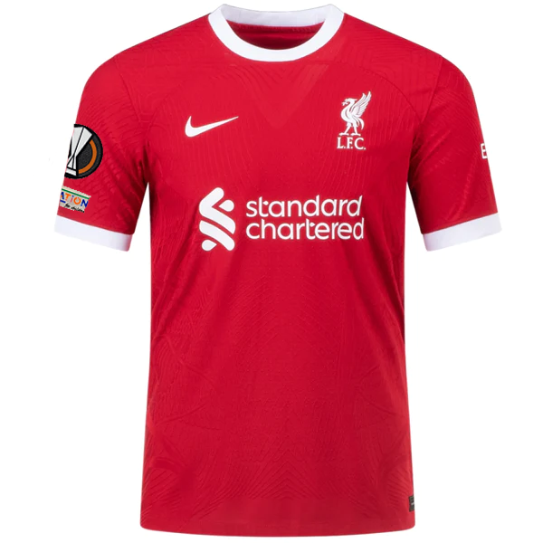 Image of Nike Liverpool Authentic Cody Gakpo Vaporknit Match Home Jersey w/ Europa League