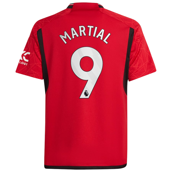 adidas Youth Manchester United Anthony Martial Home Jersey 23/24 (Team College R