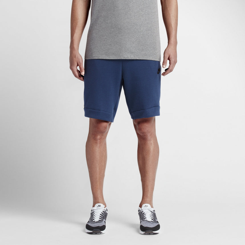 Image of Nike Lacing Knit Casual Sports Shorts Navy Blue 805161-423