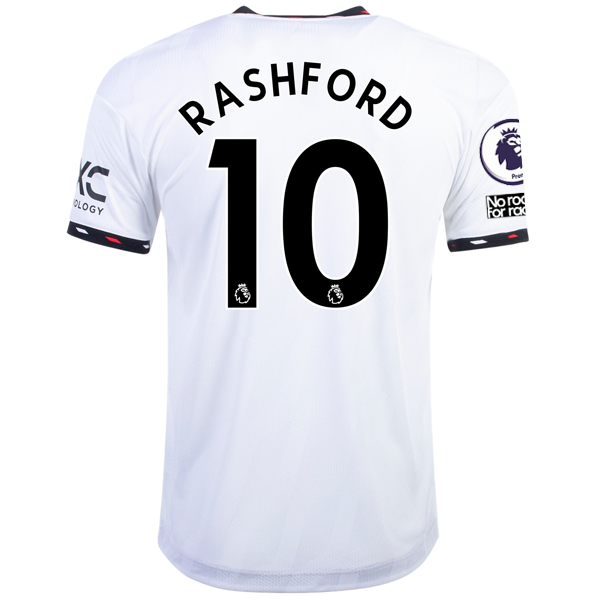 Image of adidas Manchester United Marcus Rashford Authentic Away Jersey w/ EPL + No Room