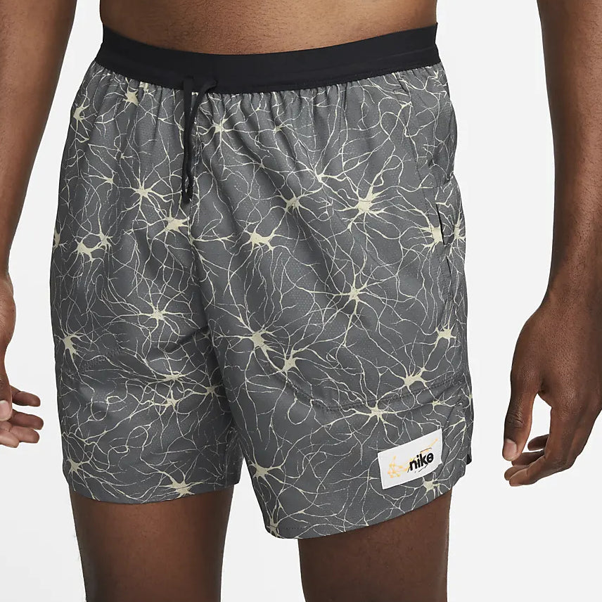 Men's Nike Full Print Logo Casual Shorts Gray DQ4767-068