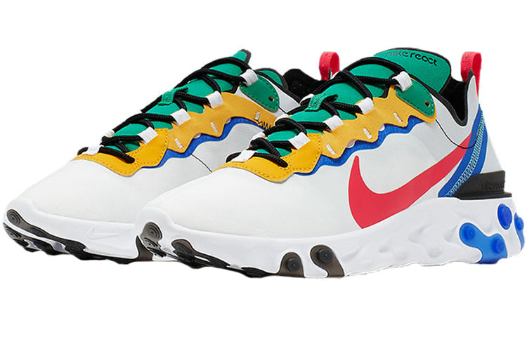 Image of Nike React Element 55 'White Gold Blue Green' CK2955-161