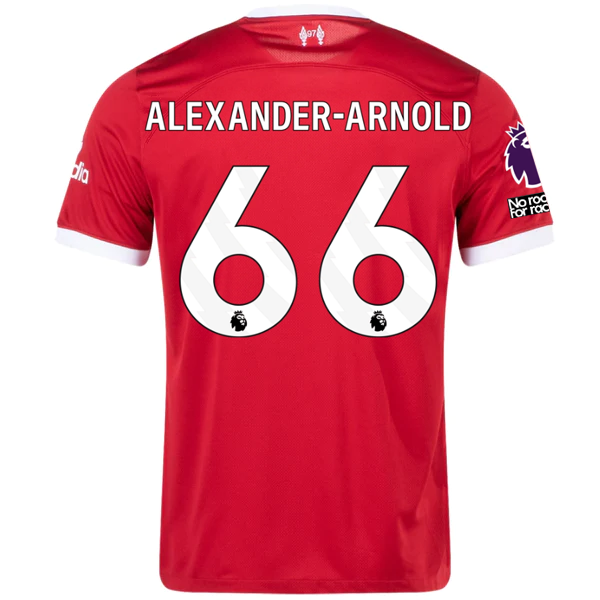 Nike Liverpool Alexander-Arnold Home Jersey w/ EPL + No Room For Racism Patches