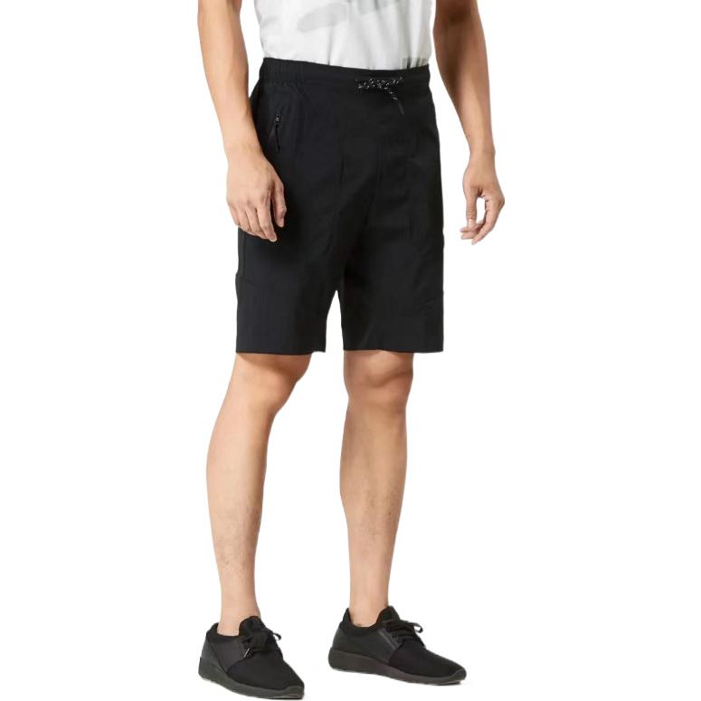 Image of Men's Nike Solid Color Logo Printing Lacing Shorts Black 886805-010