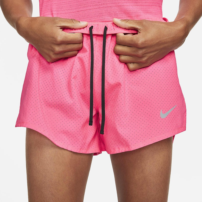 Image of Nike Solid Color Sports Breathable Quick Dry Shorts Unisex Pink CJ7847-639