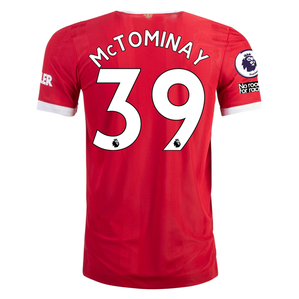 adidas Authentic Manchester United Scott McTominay Home Jersey w/ EPL + No Room