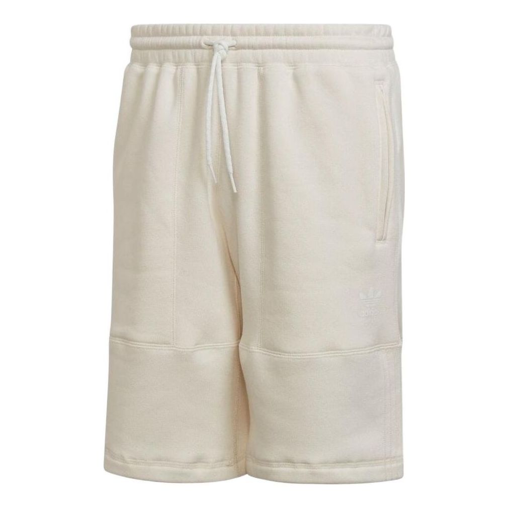 Image of adidas originals Drawstring Pocket Solid Color Elastic Waistband Straight Shorts