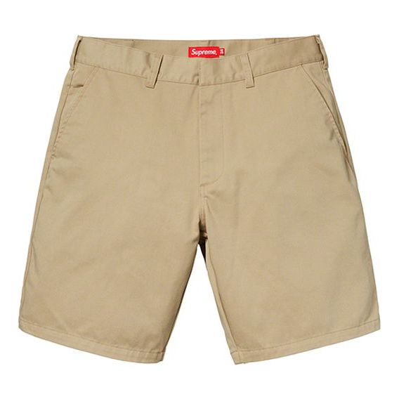 Image of Supreme SS19 Work Short Cargo Shorts Unisex Khaki SUP-SS19-10126
