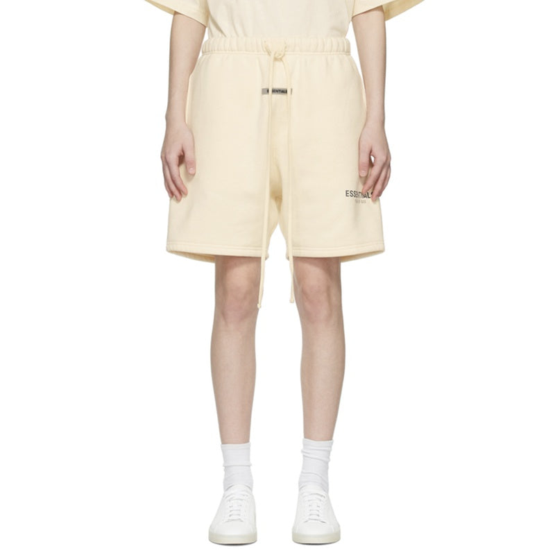 Image of Fear of God Essentials SS20 Fleece Shorts Buttercream FOG-SS20-285