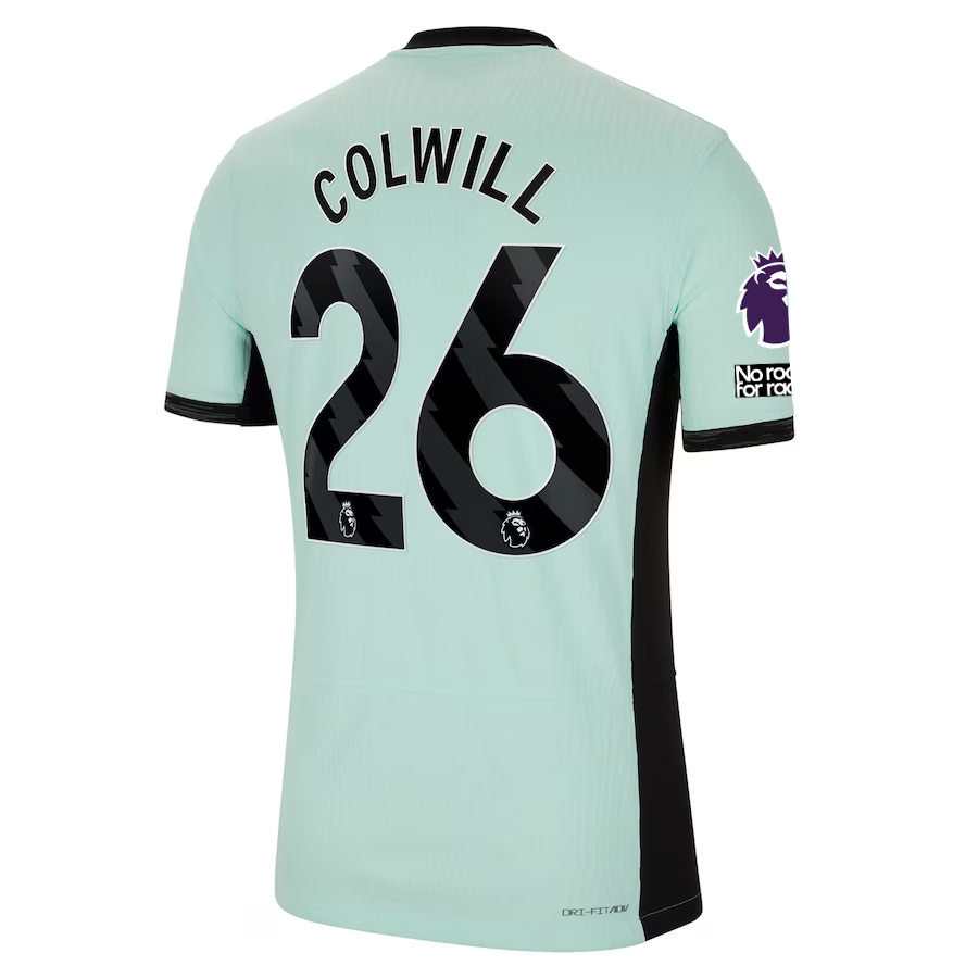 قميص Nike Chelsea Authentic Colwill Match Vaporknit الثالث مع EPL + لا يوجد مكان لـ
