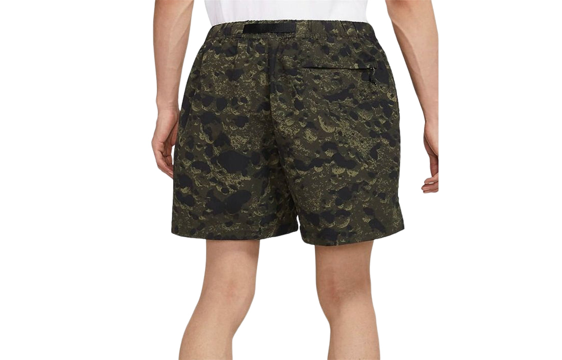 Image of Men's Nike ACG Camouflage Belt Straight Loose Sports Shorts Camouflage DH7220-35