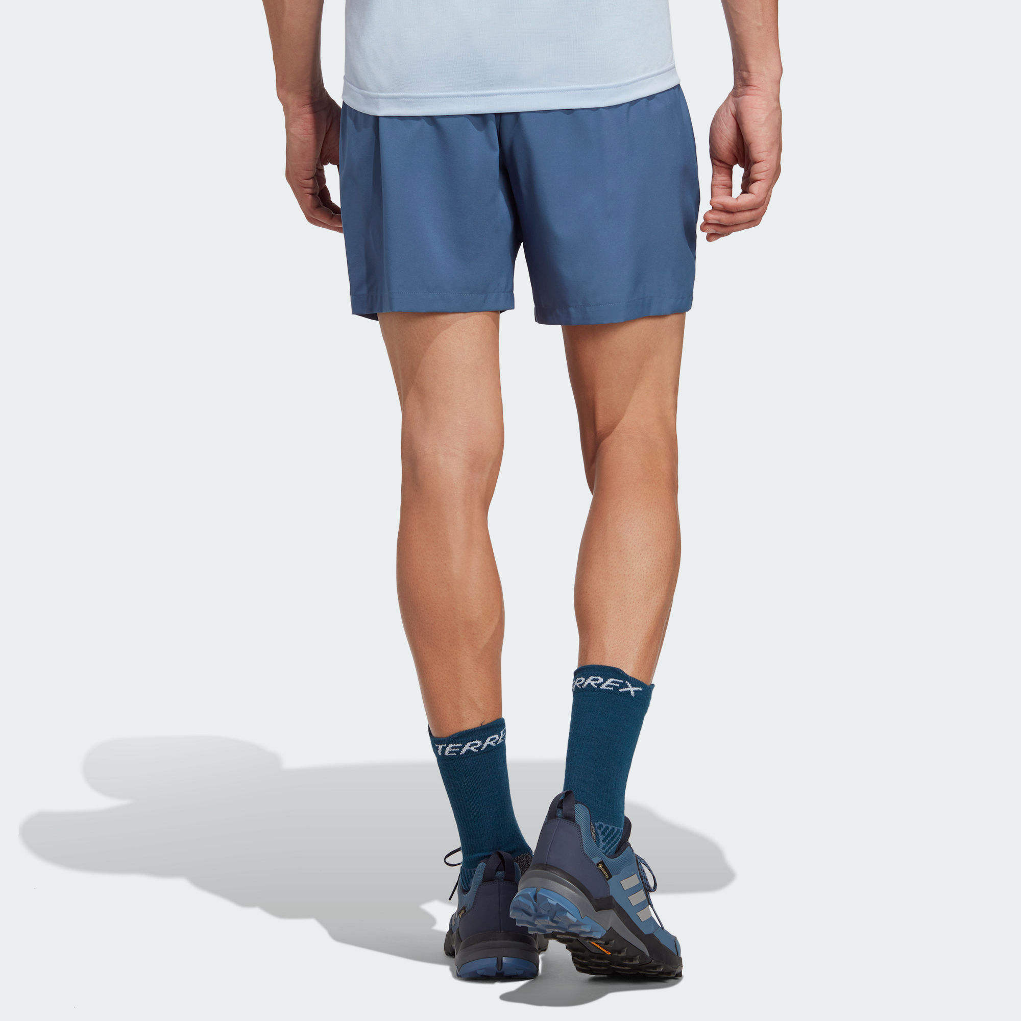 Image of Adidas Terrex Multi Logo Shorts 'Wonder Steel' HM4012