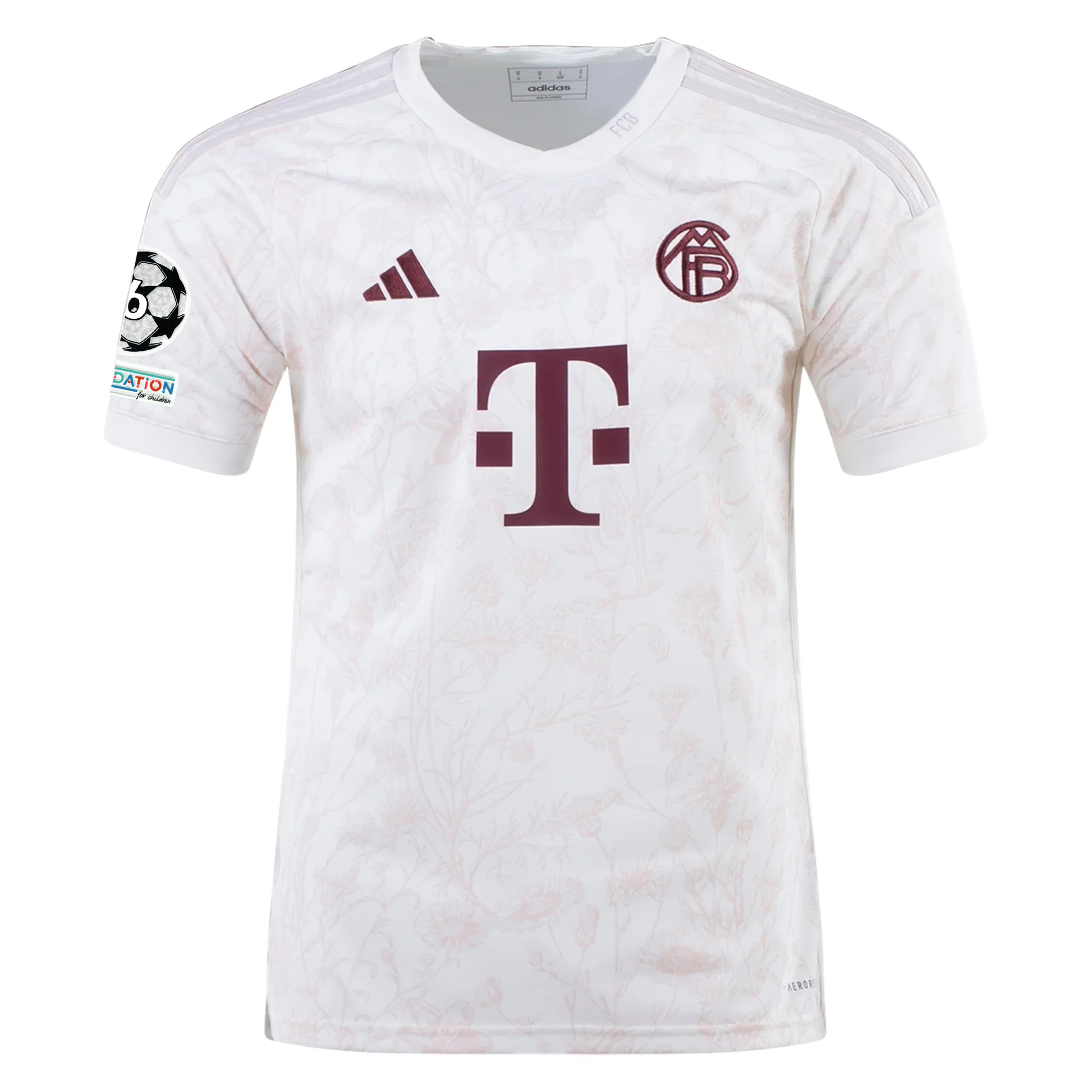 adidas Bayern München Mathys Tel Drittes Trikot mit Champions League Patches 23/24 (