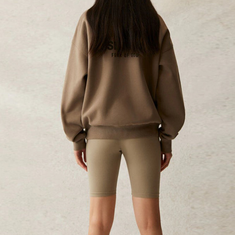 Image of Fear of God Essentials SS21 Athletic Biker Short Moss FOG-SS21-589