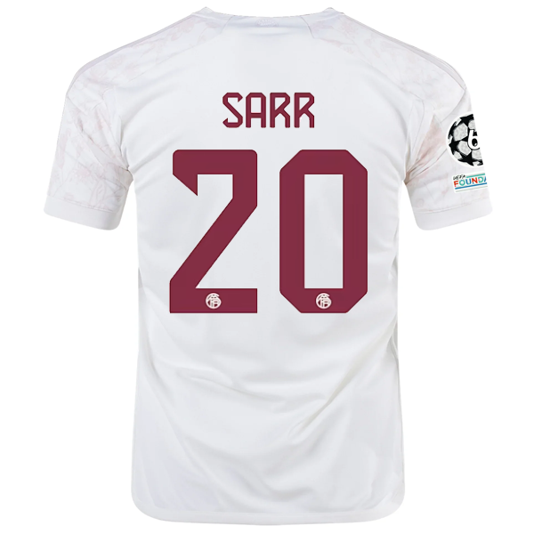 adidas Bayern München Bouna Sarr Drittes Trikot mit Champions-League-Aufnähern 23/24 (