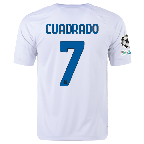 Nike Inter Milan Juan Cuadrado Away Jersey w/ Champions League + Copa Italia Pat