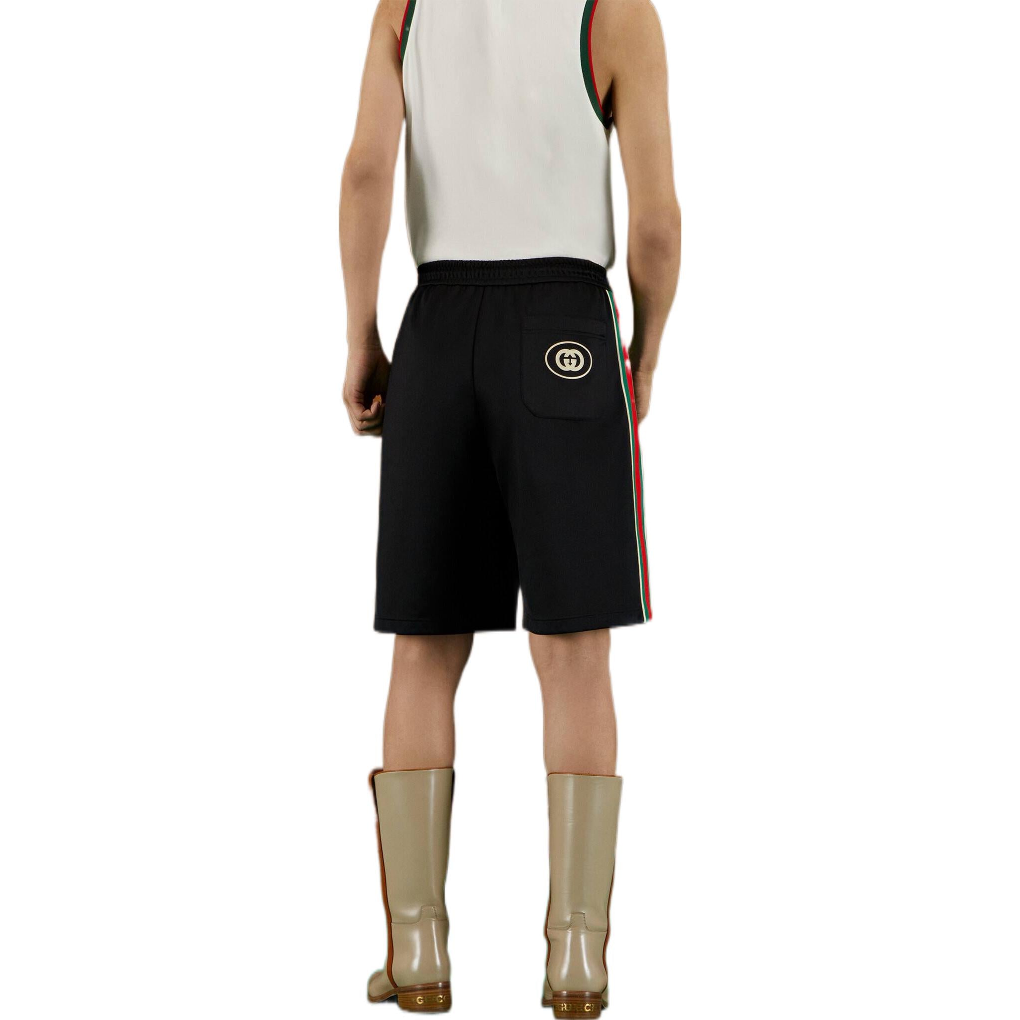 Image of Gucci Technical Jersey Shorts 'Black' 699599-XJEES-1152